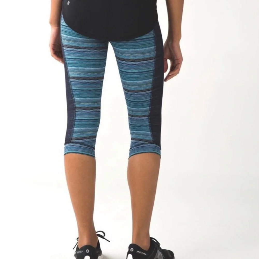Lululemon women 4 Stop At Nothing crop leggings‎